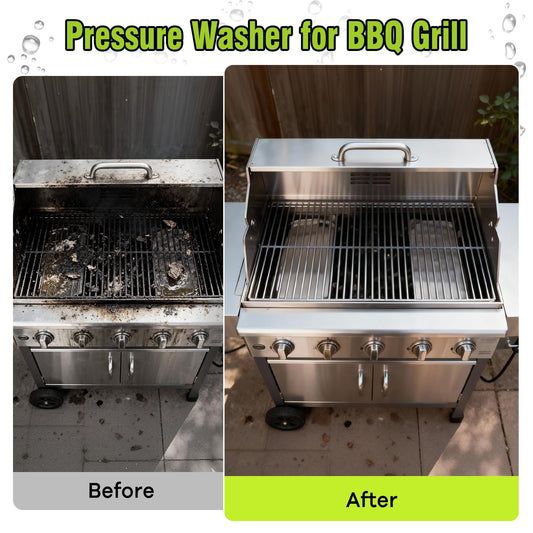 Pressure Washer, Power Washer with 4 Quick Connect Nozzles 1 Foam Cannon, High Pressure Cleaning Machine for Cars/Fences/Driveways/Patios/Farms/Home Cleaning