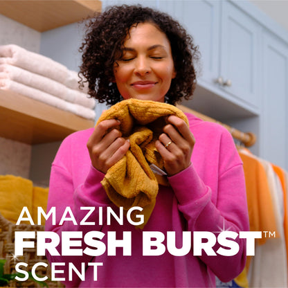 ARM & HAMMER Plus OxiClean with Odor Blasters 5-in-1 Laundry Detergent Power Paks, Laundry Odor Remover, Eliminates Odors, Attacks Stains, Fresh Burst Scent, 42 Count