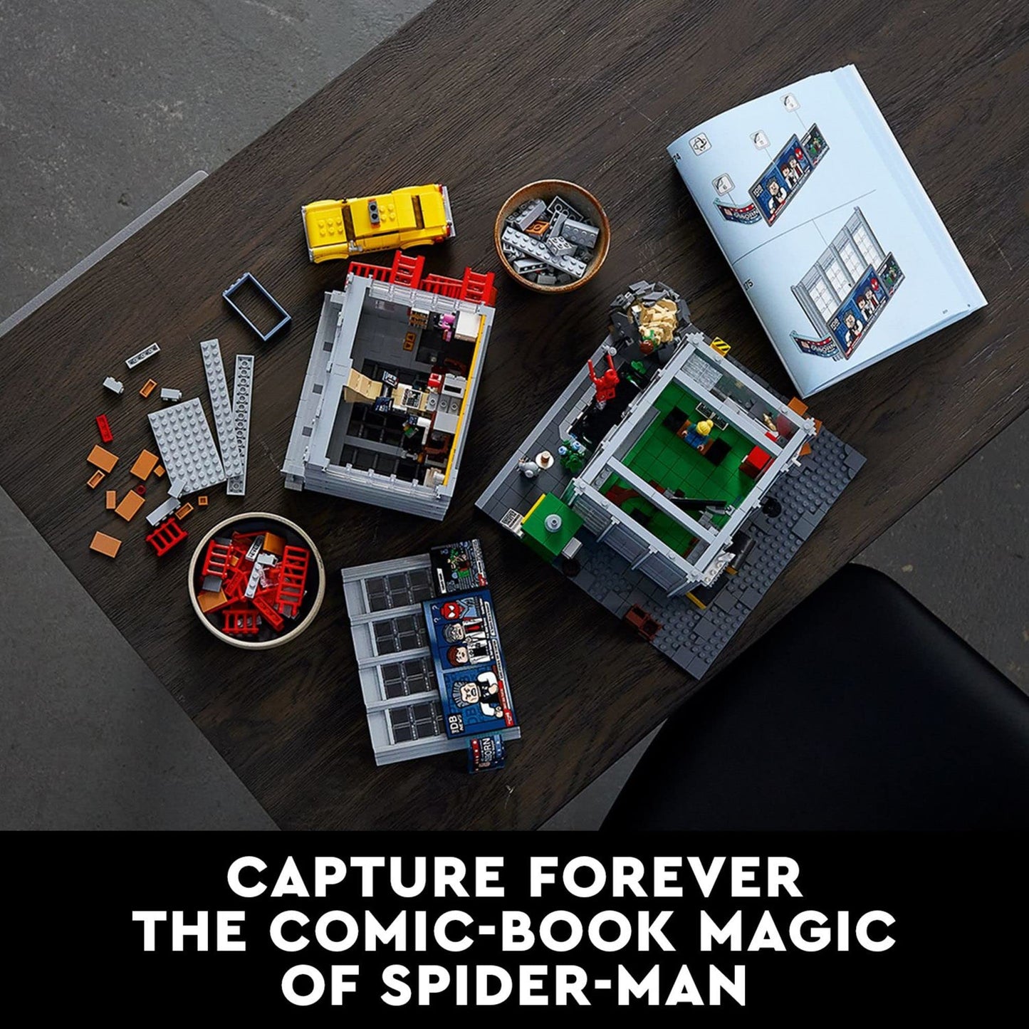 LEGO Marvel Spider-Man Daily Bugle Building Sets for Adults - Display as Office or Bookshelf Decor - Gifts for Men & Women Fans - 25 Minifigures - 76178