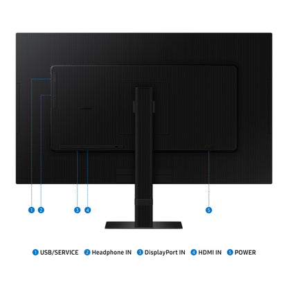 SAMSUNG 27-Inch ViewFinity S7 (S70D) Series 4K UHD High Resolution Monitor with HDR10, Multiple Ports, Easy Setup Stand, Advanced Eye Care, LS27D702EANXGO, 2024