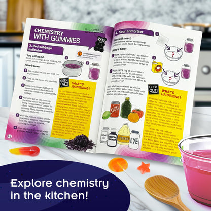 Thames & Kosmos Space Gummy Candy Lab | Tasty Labs STEM Experiment Kit, Make Space-Themed Gummy Pops & Candies, Explore Chemistry in Cooking, Safe to Eat, Made in USA, Food Ingredients Included