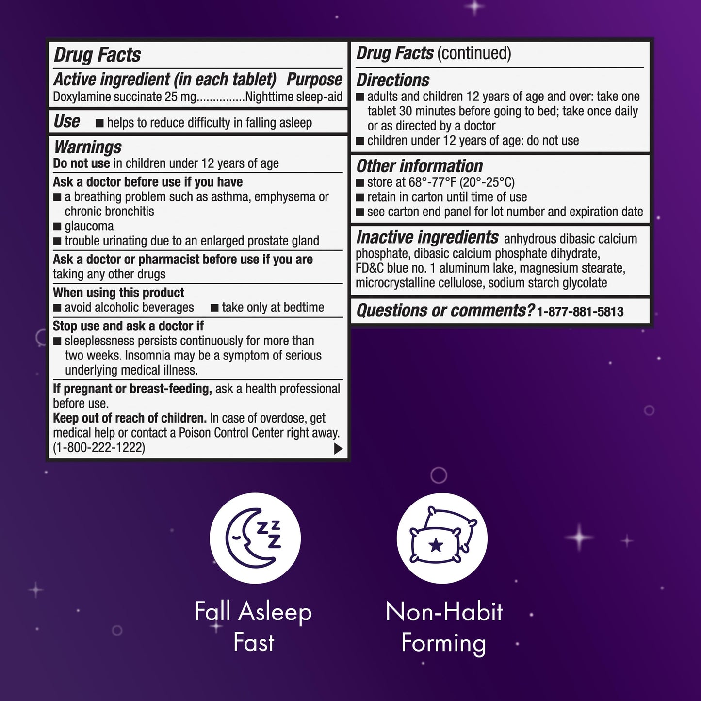 ZzzQuil ULTRA, Sleep Aid, Doxylamine Succinate 25mg, Sleep Aids for Adults, Nighttime Sleep Aid, 48 Tablets