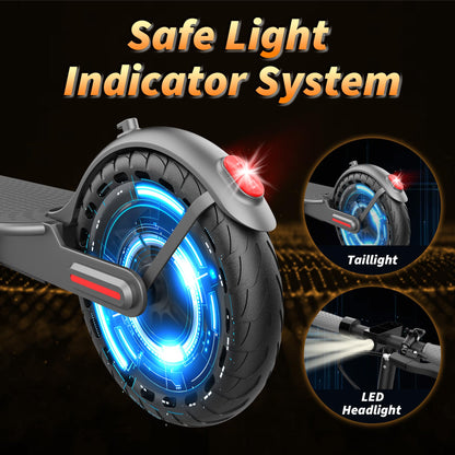 Electric Scooter Adults, Powerful 350W E-Scooter, Max 19 Mph & 15-19 Miles Range Scooters, Folding Scooters with 8.5" Solid Tires, Commuting Scooter Kick Scooter with APP Control (JS03-21Miles-350W)