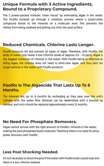 PoolRX+ pool unit 7.5k-20k gallons