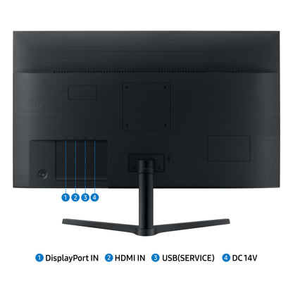 Samsung 32-Inch Flat Computer Monitor, 75Hz, Borderless Display, AMD FreeSync, Game Mode, Advanced Eye Care, HDMI and DisplayPort, LS32B304NWNXGO, 2024