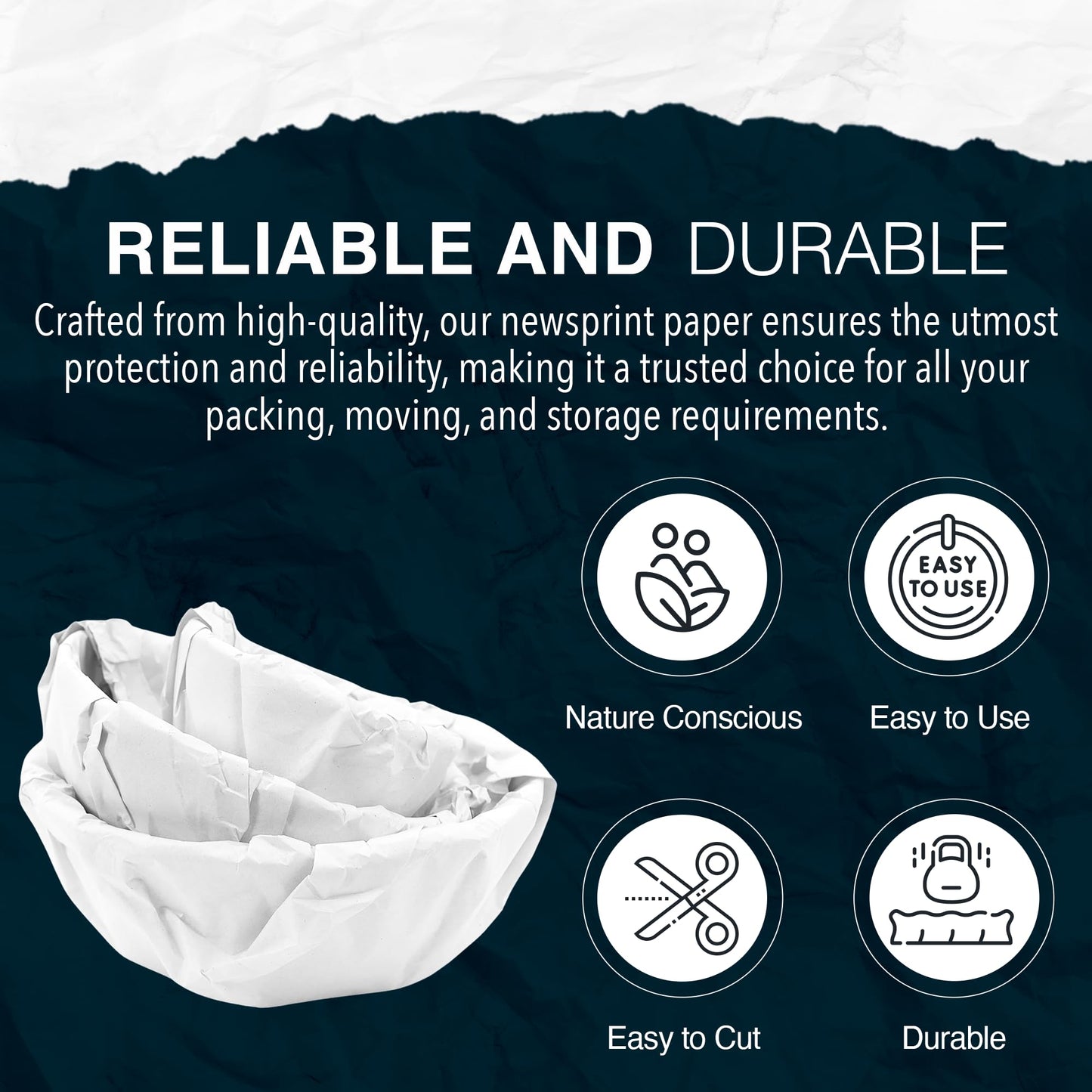 13"x12" 100 Sheets White Packing Paper Sheets for Moving Supplies, Protecting Fragile China and Glasses,Small Wrapping Paper for Shipping and Moving Box Filler