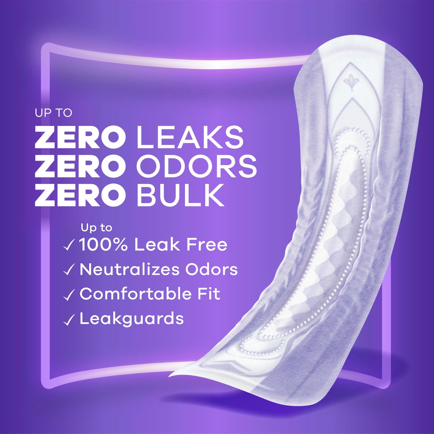 Always Discreet Adult Incontinence Pads for Women, Extra Heavy Absorbency, Long Length, Postpartum Pads, 45 Count