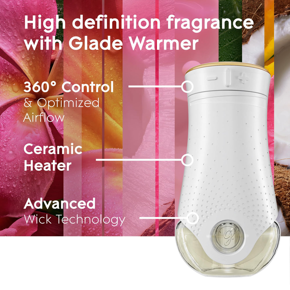 Glade PlugIns Refills Air Freshener, Scented and Essential Oils for Home and Bathroom, Exotic Tropical Blossoms, 6.7 Fl Oz, 10 Count (Packaging May Vary)