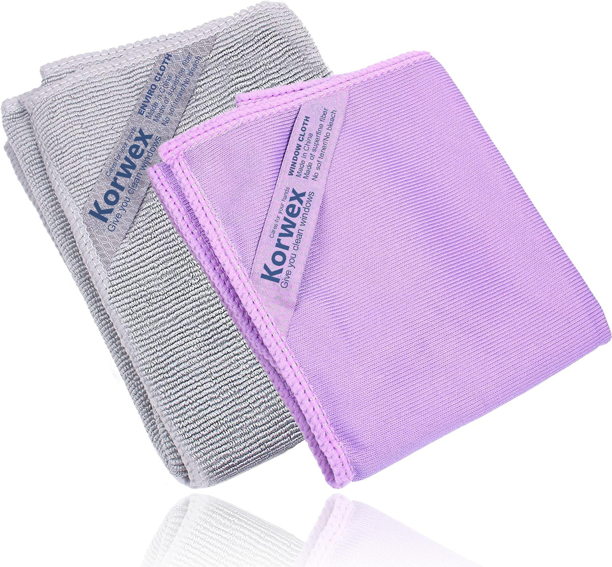 Korwex Window Cleaning Cloth, Glass Cleaning Cloth, Basic Package Cleaning Cloth, Streaks Schatches Free.