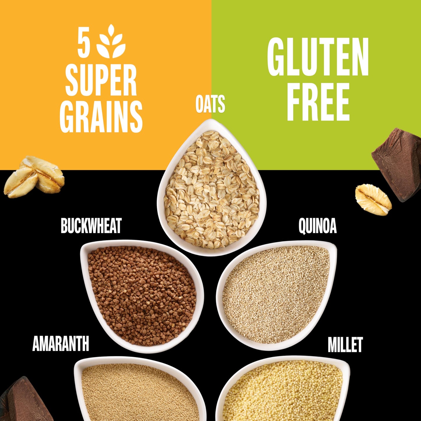 KIND Healthy Grains Energy Bars, Dark Chocolate Chunk, 21g Whole Grains, Made with Super Grains, Gluten Free Snacks, 40 Ct.