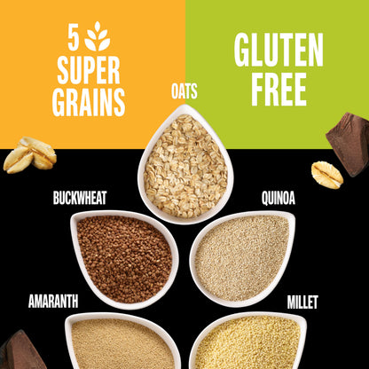 KIND Healthy Grains Energy Bars, Dark Chocolate Chunk, 21g Whole Grains, Made with Super Grains, Gluten Free Snacks, 40 Ct.