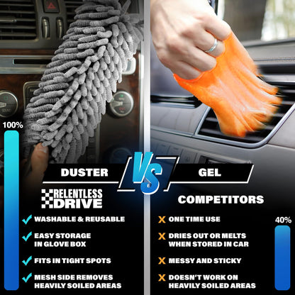Interior Car Cleaner Duster Brush (Lint & Scratch Free) Car Accessories for Women