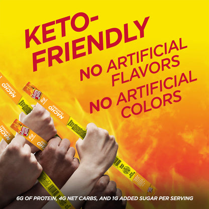 Slim Jim Giant Smoked Meat Sticks, Nacho Flavor, 6g Protein Per Stick, 0.97 oz. (24 Count)