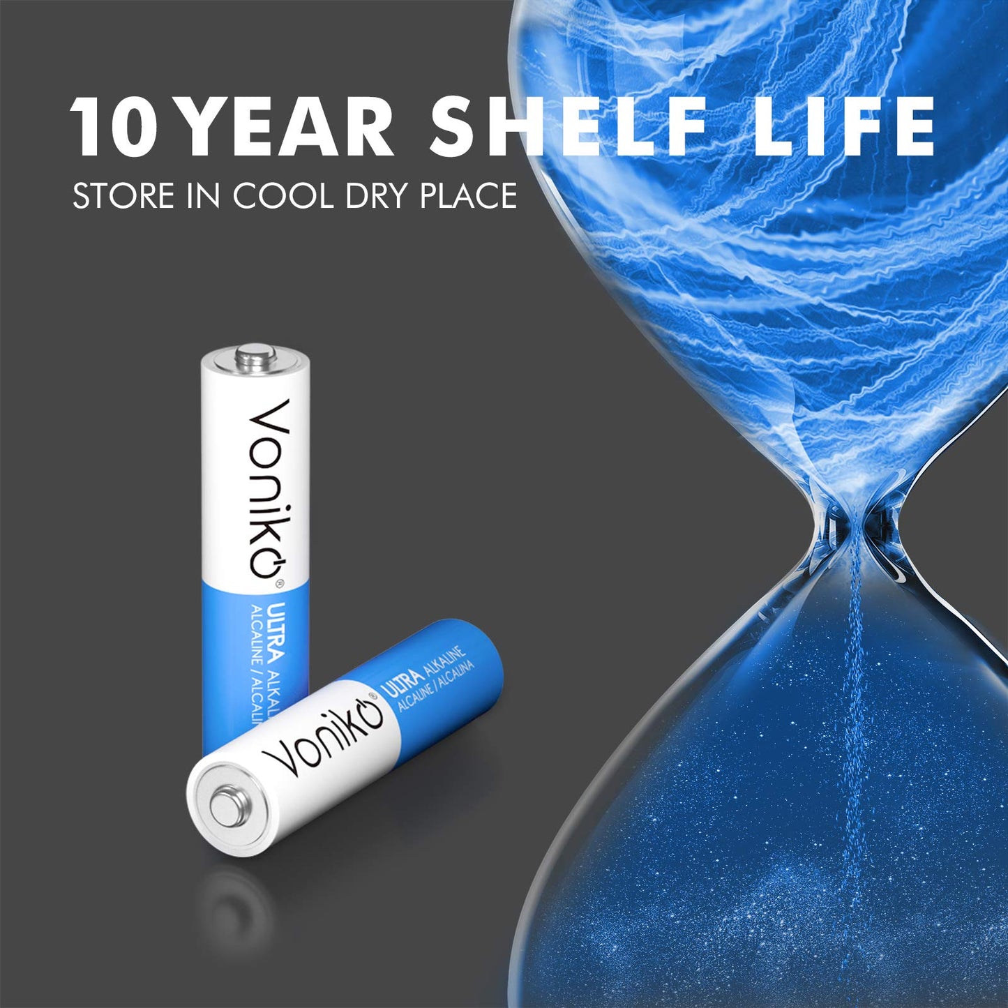 Voniko - Premium Grade AAA Batteries - 24 Pack - Alkaline Triple A Battery - Ultra Long-Lasting, Leakproof 1.5v Batteries - 10-Year Shelf Life