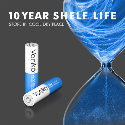 Voniko - Premium Grade AAA Batteries - 24 Pack - Alkaline Triple A Battery - Ultra Long-Lasting, Leakproof 1.5v Batteries - 10-Year Shelf Life