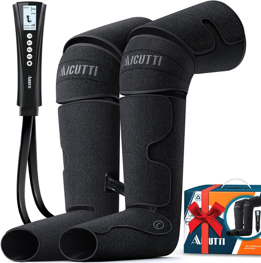 Air Compression Leg & Foot Massager with Heat – Relief for Circulation, Fatigue & Tension – Relaxing Gifts for Dad, Mom, Men & Women – Ideal for Father’s Day, Mother’s Day, Christmas & Birthdays