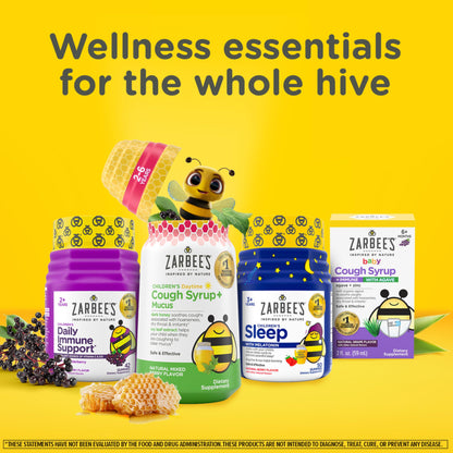 Zarbee's Children's Sleep Gummies with Melatonin, Non-Habit Forming Children's Sleep Gummies Work with Natural Sleep Cycles to Promote Peaceful Sleep, Drug-Free, Natural Strawberry, 60 ct