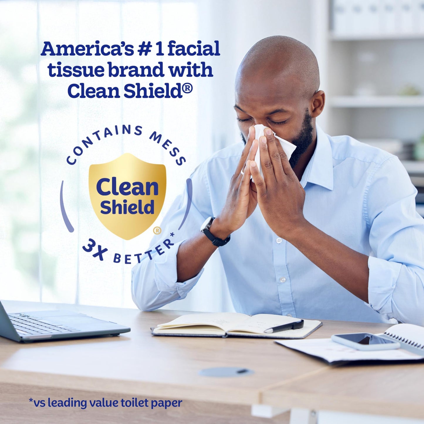 Kleenex On-The-Go Facial Tissues, 8 On-The-Go Packs, 10 Tissues per Box, 3-Ply (80 Total), Packaging May Vary