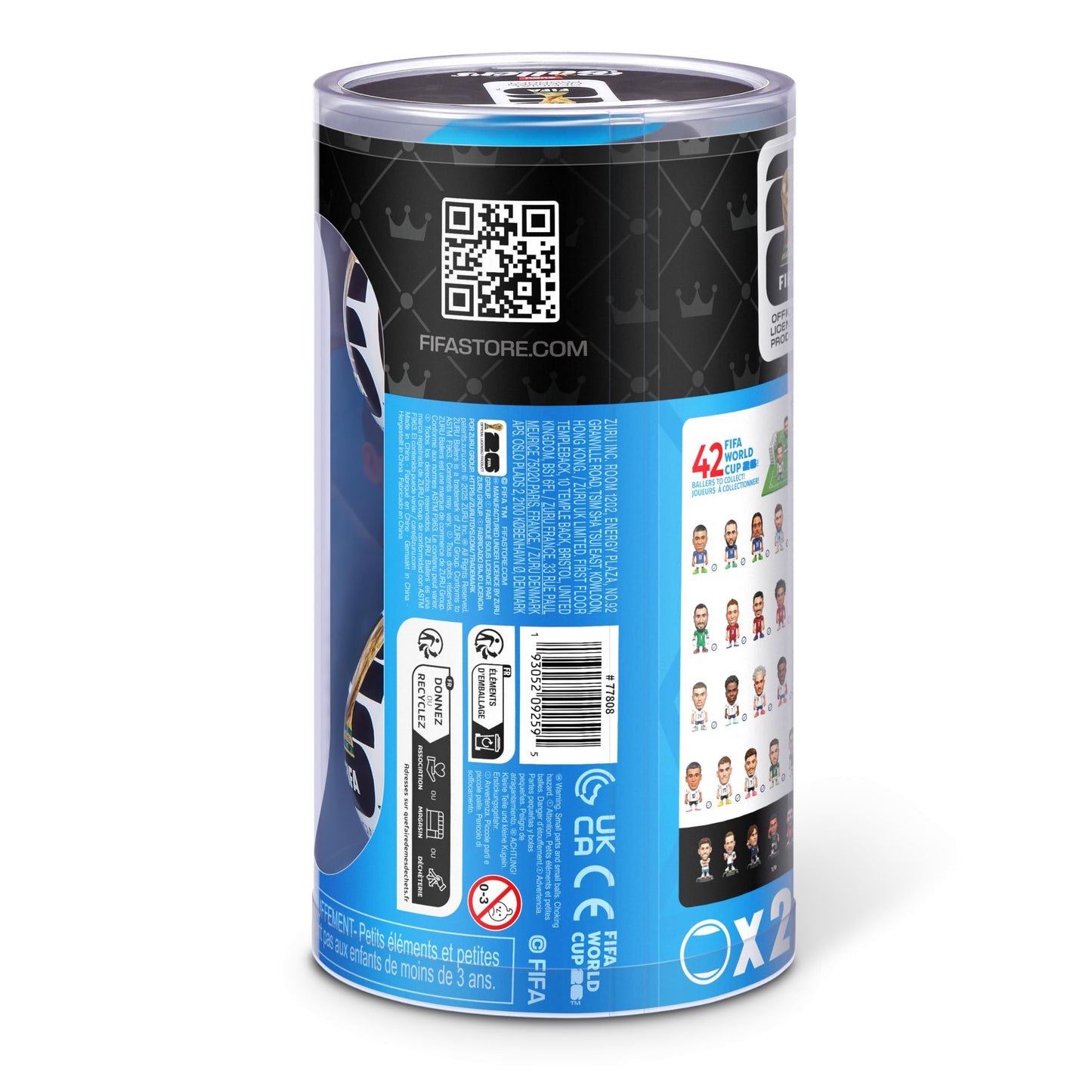 FIFA World Cup 2026™ Ballers Series 1 2 Pack by ZURU – Official Licensed Product. Surprise Unboxing Football Collectible Sports Toy for Boys, Ages 3+