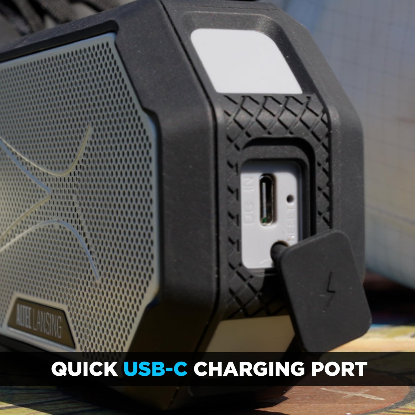 Altec Lansing x Miami Dolphins - Portable Bluetooth Speaker HYDRAMINI 2.0, IP67 Waterproof, 8W Output, 12h Playtime, USB-C Quick Charge, Voice Assistant Integration (Miami Dolphins)