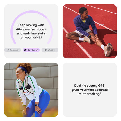 Google Pixel Watch 4 (41mm) - Android Smartwatch - Heart Rate and Sleep Tracking - 30-Hour Battery - Fitness Tracking - Google AI - Matte Black Aluminum Case - Obsidian Active Band - LTE (2025 Model)