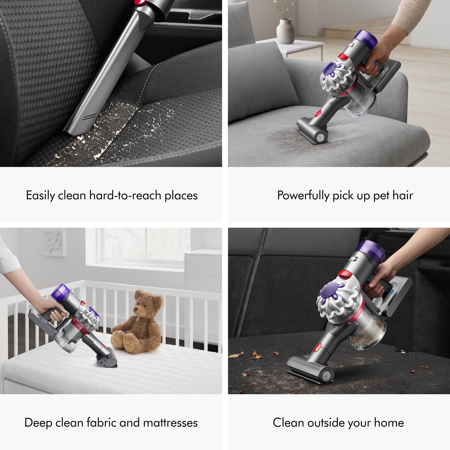 Dyson Car+Boat Handheld Vacuum, Cordless and Lightweight, Cleans Hard Surfaces and Upholstery, 115AW, 2 Power Modes, Up to 50 Minutes²
