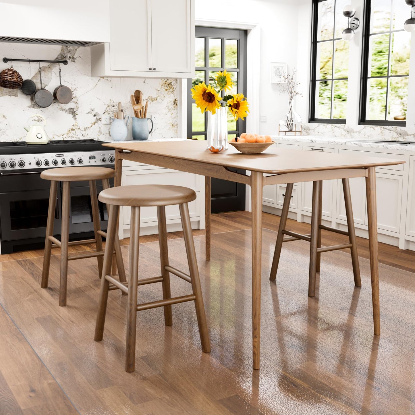 Clear Floor Mat 5x8 for Under Dining Table – Plastic Waterproof Non Slip Vinyl Area Rug, Hard Floor Protector Against Spills & Scratches, Easy Clean Carpet Cover for Kitchen, Living Room