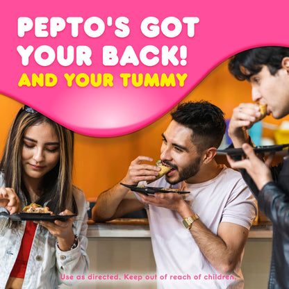 Pepto Bismol Liquicaps, Upset Stomach Relief, Bismuth Subsalicylate, Multi-Symptom Relief of Gas, Nausea, Heartburn, Indigestion, Upset Stomach, Diarrhea, 48 Liquicaps