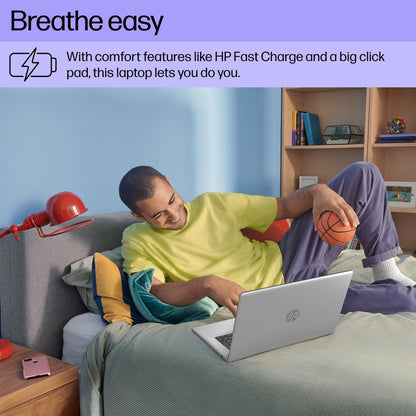 HP 17.3 inch Laptop, FHD Display, Intel Core i5-1334U, 16 GB RAM, 512 GB SSD, Intel Iris Xe Graphics, Windows 11 Home, Natural Silver, 17-cn3399nr