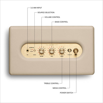 Marshall Acton III Bluetooth Speaker - Cream