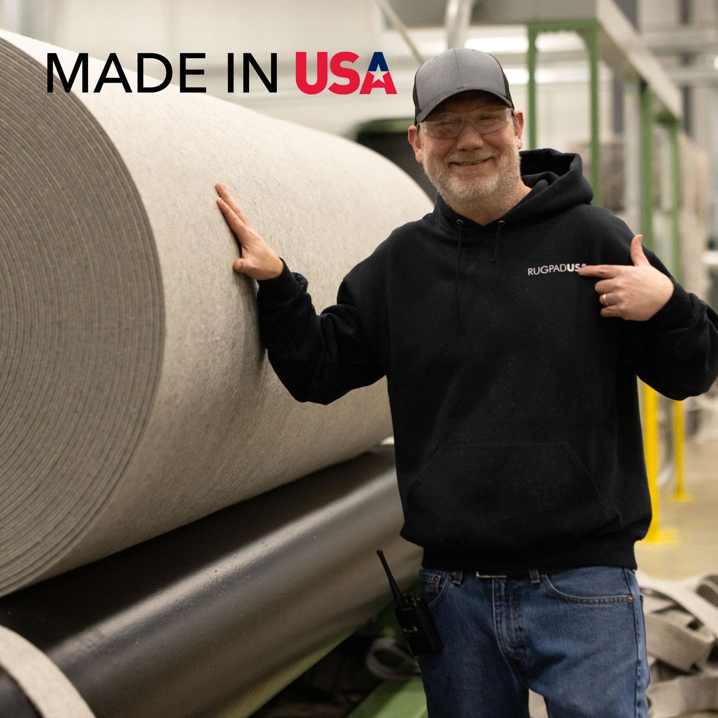 RUGPADUSA - Basics - 8'x10' - 1/4" Thick - 100% Felt - Protective Cushioning Rug Pad - Safe for All Floors and Finishes Including Hardwoods