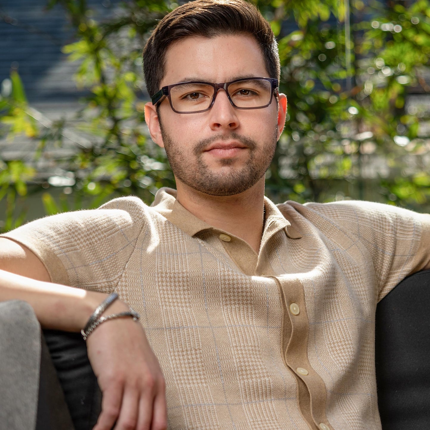 Amazon Echo Frames (newest model) + Echo Spot (newest model), Smart Glasses with Alexa, Modern Rectangle frames in Charcoal Gray with prescription ready lenses