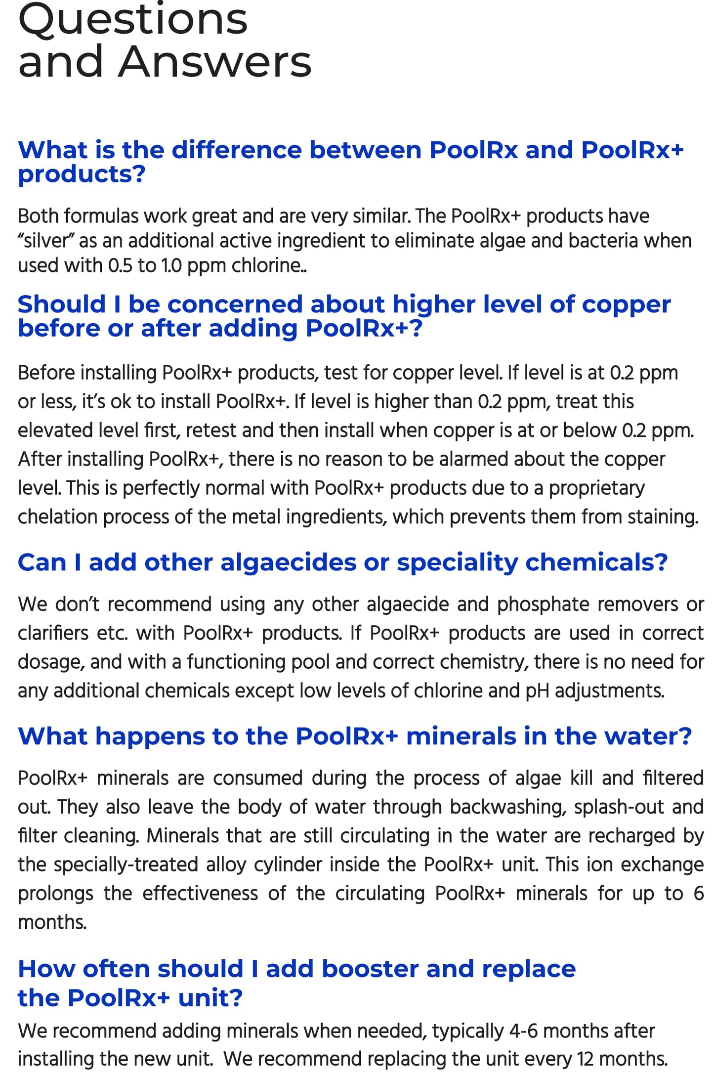 PoolRX+ pool unit 7.5k-20k gallons
