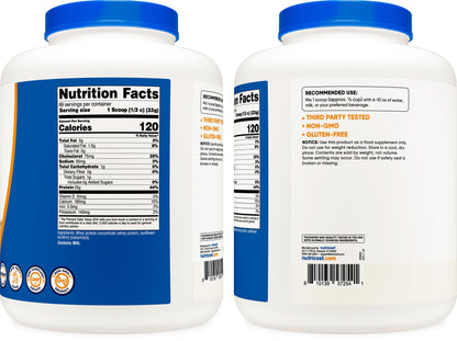 Nutricost Whey Protein Powder, Unflavored, 5 pounds - from Whey Protein Concentrate