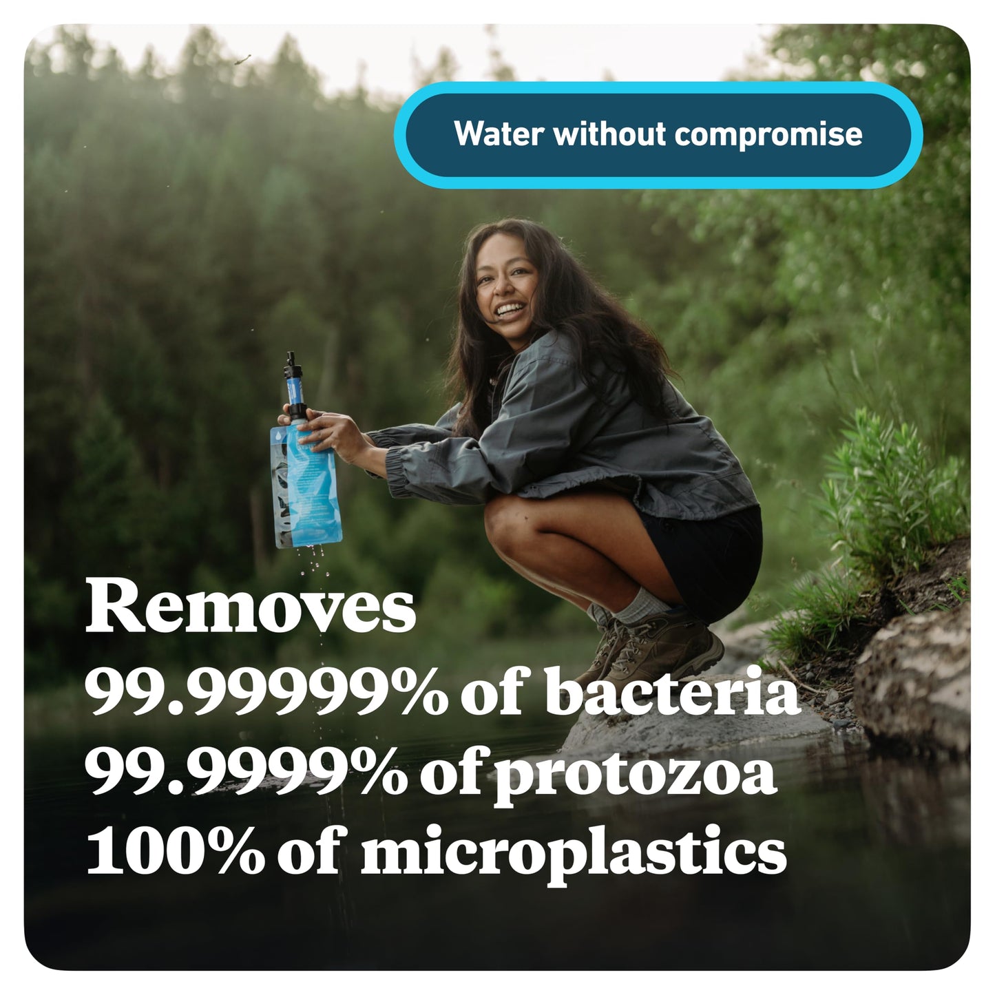 Sawyer Products SP3504 Mini Water Filtration System, Filter and Cleaning Plunger only, 4-Pack, Purple