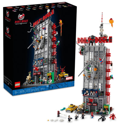 LEGO Marvel Spider-Man Daily Bugle Building Sets for Adults - Display as Office or Bookshelf Decor - Gifts for Men & Women Fans - 25 Minifigures - 76178