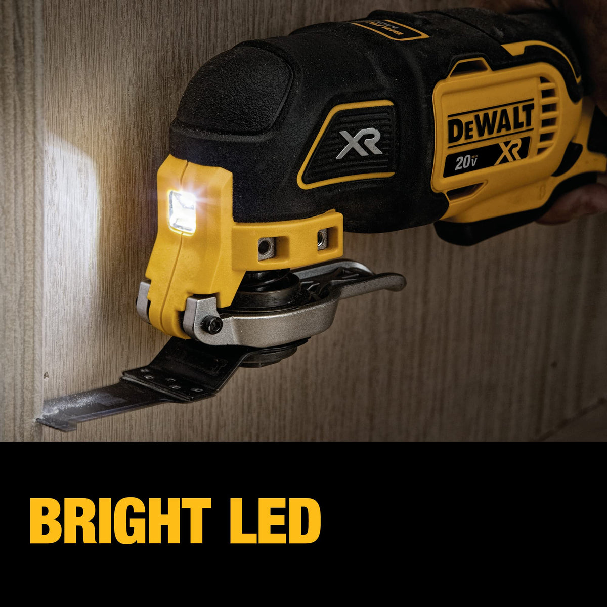 DEWALT 20V MAX XR Oscillating Multi-Tool Kit, Oscillating Tool Accessories, Cordless, 3-Speed, Quick Blade Change, Sand Paper, Blades, Battery and Charger Included (DCS356D1)