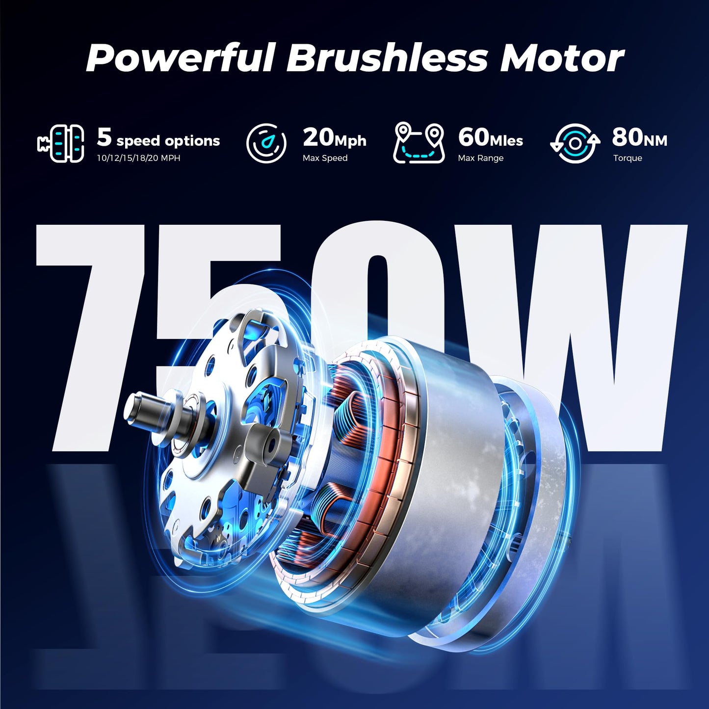 HopCycle Adult Electric Bike, 500W Motor E Bike with 20MPH Speed, 55 Miles Long Range, 374Wh Removable Battery, 26 Inch Tires, Mountain & Commuting Electric Bicycle with Suspension