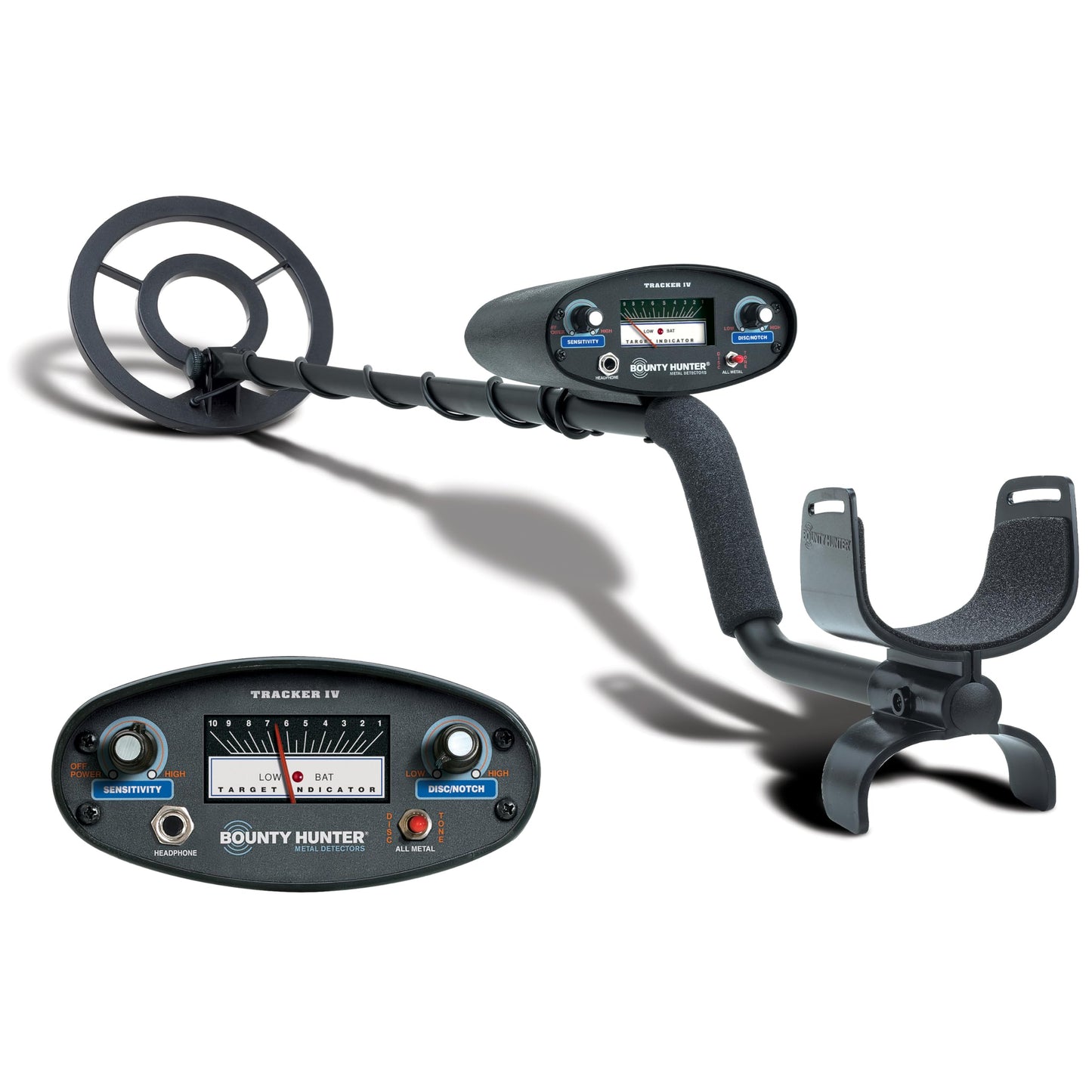 Bounty Hunter TK4 Tracker IV Metal Detector with Waterproof 8-Inch Coil, Versatile Detection Modes, Durable Construction, and Easy-to-Use Controls for All-Terrain Treasure Hunting Adventures