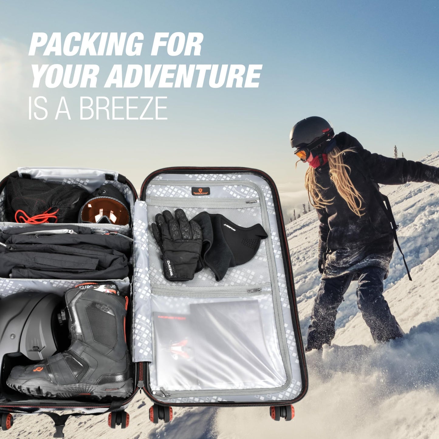 Traveler's Choice Maxporter II 30" Hardside Spinner Trunk Luggage, TSA Lock, Gray