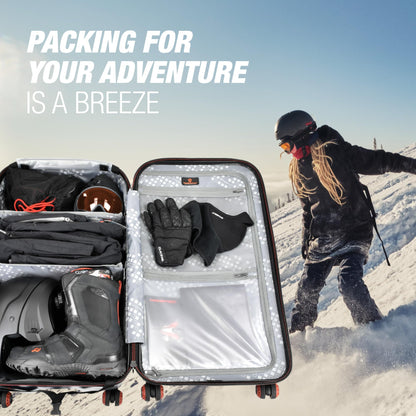 Traveler's Choice Maxporter II 30" Hardside Spinner Trunk Luggage, TSA Lock, Gray