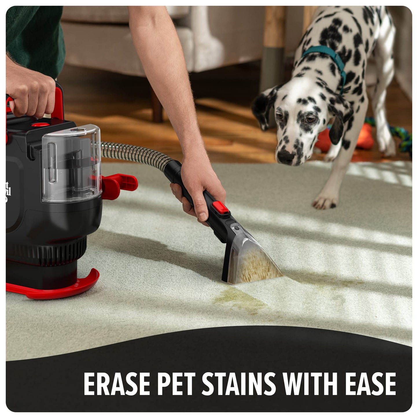 Dirt Devil Portable Spot Cleaner Machine for Carpet and Upholstery, Powerful Suction Spot Cleaning Machine with Versatile Tools, Pair with Dirt Devil Portable Spot Cleaner Solution