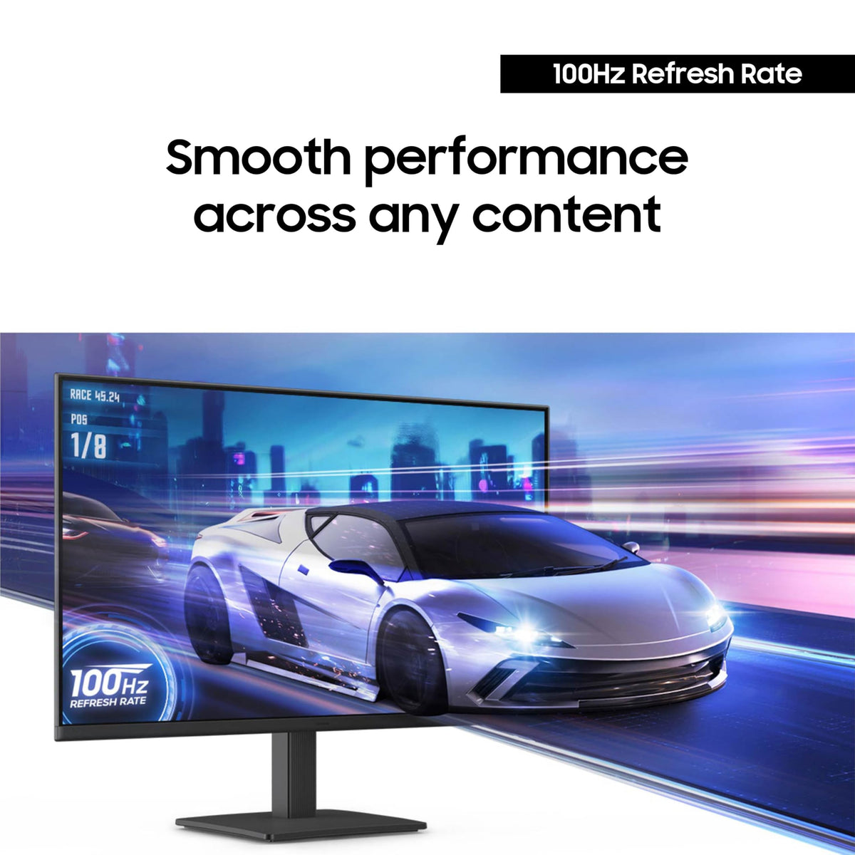 SAMSUNG 27" (S30GD) Essential Monitor with IPS Panel and Tilt Only Stand, 100Hz Refresh Rate, Ergonomic Design, Advanced Eye Care, Game Mode, LS27D304GANXZA
