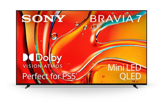 Sony 65-Inch Mini LED QLED 4K Ultra HD TV BRAVIA 7 Smart Google TV with Dolby Vision HDR, Exclusive Ps5 Features, (K-65XR70) 2024 Model