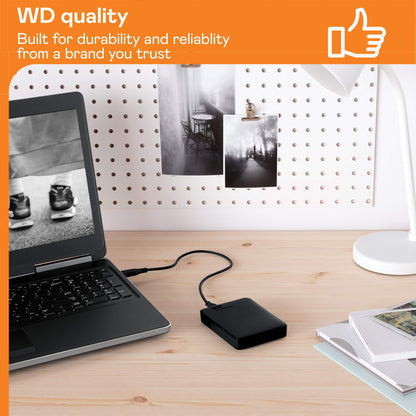 WD 6TB Elements Portable External Hard Drive for Windows, USB 3.2 Gen 1/USB 3.0 for PC & Mac, Plug and Play Ready - WDBHJS0060BBK-WESN