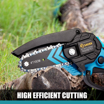 Saker Mini Chainsaw,Portable Electric Chainsaws Cordless,Handheld Chain Saw Pruning Shears Chain Saws for Tree Branches,Courtyard,Household and Garden Gifts for Men Dad Husband Women
