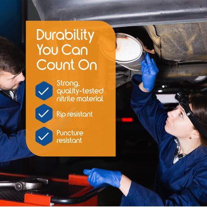 Inspire Nitrile Gloves Medical Examination | The Original Quality Stretch Cobalt Blue | 4.5 Grade Disposable Latex Free Doctors,EMT, Food Service, Cleaning, Janitorial, Household, Hospitals and More