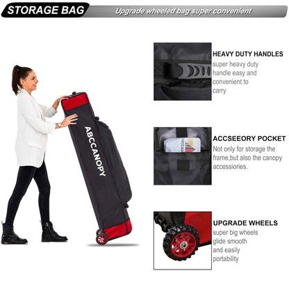 ABCCANOPY Patio Pop Up Canopy Tent 10x10 Commercial-Series (White)