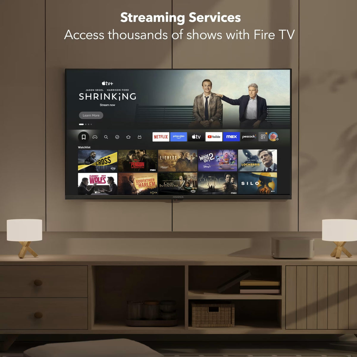 INSIGNIA 65" Class F50 Series LED 4K UHD Smart Fire TV with Alexa Voice Remote (NS-65F501NA26)