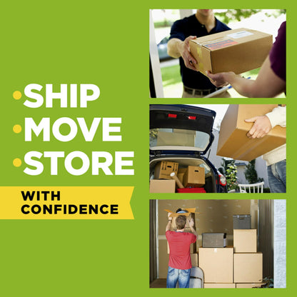 Scotch Sure Start Packing Tape, Clear, Quiet Unwind and Easy Start, 1.88 in. x 22.2 yd., 6 Tape Rolls with Dispensers